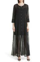 Women's Theory Cotton Maxi Dress, Size - Black