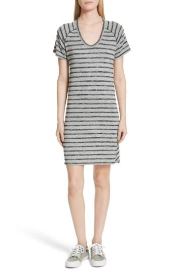 Women's Rag & Bone/jean Stripe T-shirt Dress - Grey
