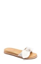 Women's Bill Blass Carmela Slide Sandal .5 M - White