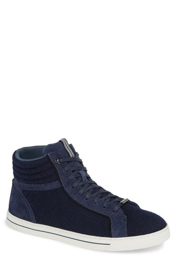 Men's Ted Baker London Luckan High Top Sneaker M - Blue