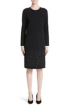 Women's Lafayette 148 New York Corbin Embroidered Laser Cut Dress - Black