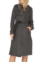 Women's Dorothy Perkins Bonded Belted Long Trench Coat