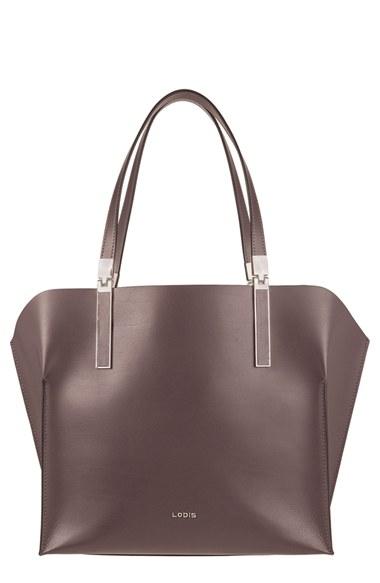 Lodis 'blair Collection - Anita' Leather Tote - Grey