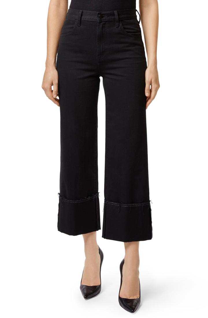 Women's J Brand Joan Cuffed High Waist Crop Flare Jeans