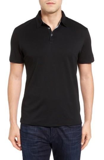 Men's Robert Barakett Batiste Pima Cotton Polo - Black