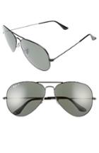 Men's Ray-ban Icons 62mm Polarized Aviator Sunglasses - Black