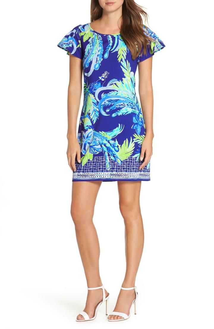 Women's Lilly Pulitzer Marah Cap Sleeve Shift Dress