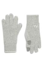 Women's Rag & Bone Yorke Cashmere Gloves, Size - Grey