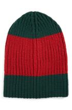 Men's Gucci Colorblock Wool Knit Cap - Red