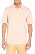 Men's Peter Millar Jubilee Stripe Jersey Polo - Orange