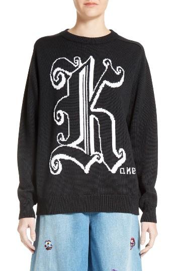 Women's Christopher Kane Jacquard Wool Sweater