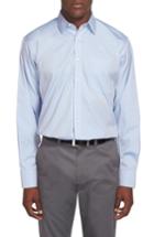 Men's Nordstrom Men's Shop Smartcare(tm) Classic Fit Solid Dress Shirt .5 32 - Blue (online Only)