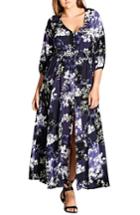 Women's City Chic Kiku Print Maxi Dress