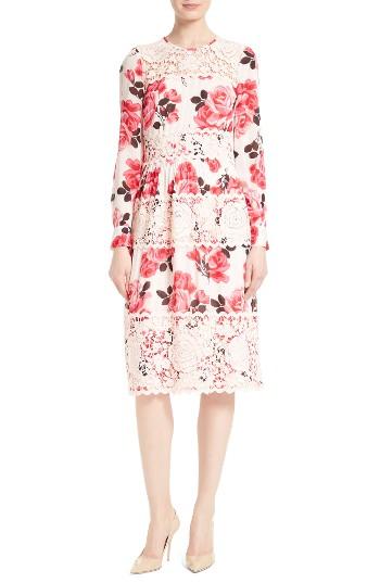 Women's Kate Spade New York Rosa Lace Applique Midi Dress