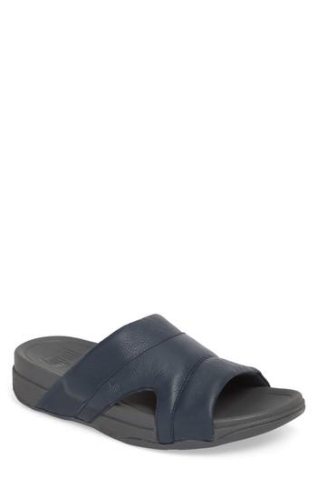 Men's Fitflop Freeway Pool Slide M - Blue