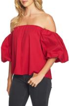Women's 1.state Off The Shoulder Top, Size - Red