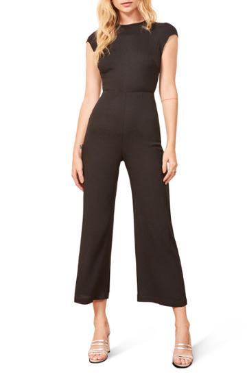 Women's Reformation Mayer Jumpsuit - Black