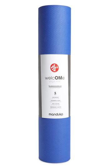 Manduka Welcome 5mm Yoga Mat, Size - Blue