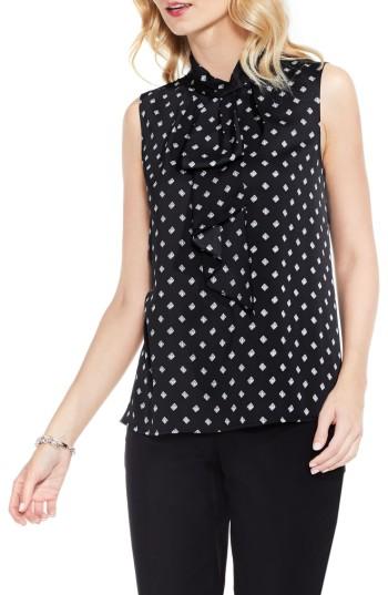 Women's Vince Camuto Diamond Heirloom Print Blouse - Black