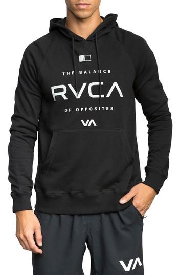 Men's Rvca Lock In Graphic Hoodie - Black
