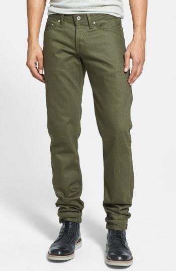 Men's Naked & Famous Denim 'weird Guy' Slim Fit Jeans - Green