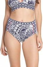 Women's Tommy Bahama Paisley Paradise High Waist Bikini Bottoms - Blue