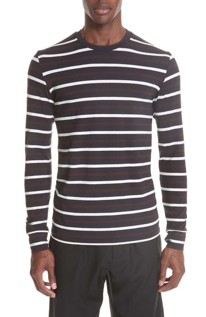 Men's 3.1 Phillip Lim Technical Stripe Long Sleeve T-shirt