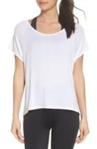 Women's Beyond Yoga Slink Out Loud High/low Tee - White