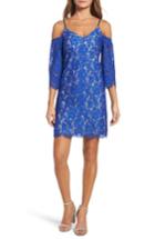 Women's Chelsea28 Cold Shoulder Lace Shift Dress - Blue