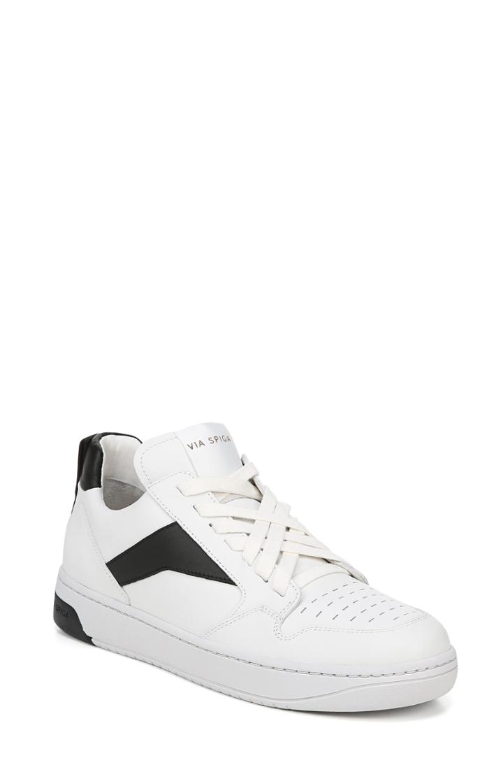 Women's Via Spiga Lowrie Sneaker M - White