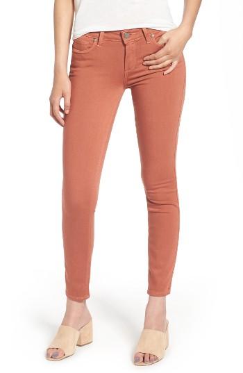 Women's Paige Verdugo Ankle Skinny Jeans - Red
