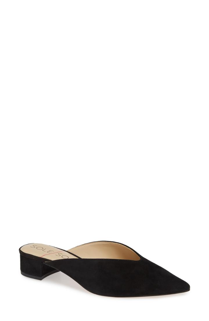 Women's Sole Society Marlessa Mule .5 M - Black