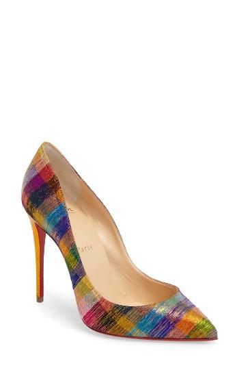Women's Christian Louboutin Pigalle Follies Pump Us / 36eu - Metallic