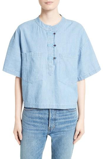Women's Derek Lam 10 Crosby Chambray Henley