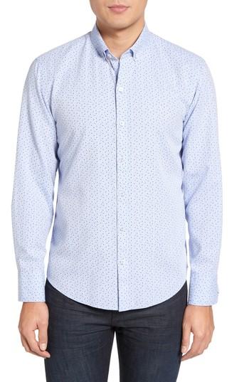 Men's Zachary Prell Benedict Print Sport Shirt - Blue