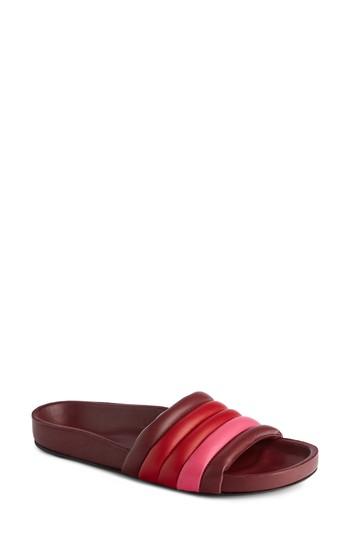 Women's Isabel Marant Hellea Slide Sandal Us / 41eu - Burgundy