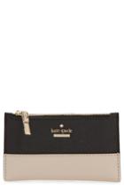 Women's Kate Spade New York Cameron Street - Mikey Crosshatched Leather Wallet - Metallic