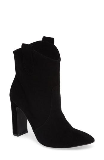 Women's Kristin Cavallari Karly Suede Bootie M - Black