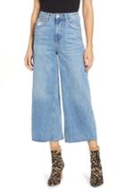 Women's Topshop Crop Wide Leg Jeans W X 32l (fits Like 24w) - Blue