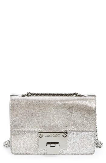 Jimmy Choo Rebel Mini Metallic Leather Crossbody Bag -