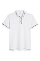 Men's Bobby Jones R18 Tech Chapman Welded Trim Polo, Size - White