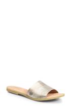 Women's B?rn Loren Slide Sandal M - Metallic