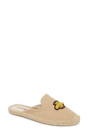 Women's Soludos Bees Beaded Mule M - Brown