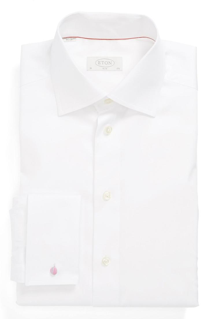 Men's Eton Slim Fit Non-iron Dress Shirt - White