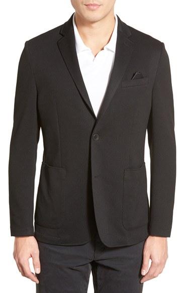 Men's Vince Camuto Slim Fit Stretch Knit Blazer - Black