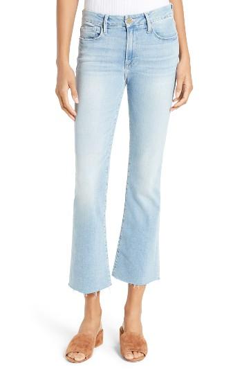 Women's Frame Le Crop Mini Boot Raw Hem Jeans