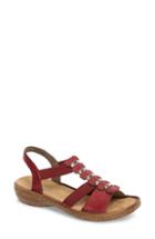 Women's Rieker Antistress Regina 50 Sandal .5us / 37eu - Burgundy