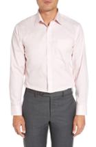 Men's Nordstrom Men's Shop Trim Fit Non-iron Solid Dress Shirt .5 - 32/33 - Pink