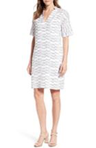 Women's Nic+zoe Little Lines Linen Shift Dress