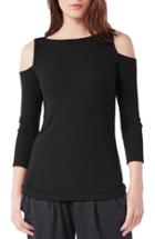 Women's Michael Stars Rib Knit Cold Shoulder Top